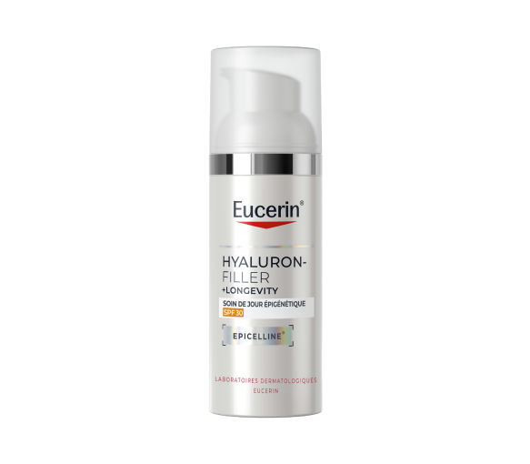 Soin de jour épigénétique SPF30 Hyaluron-Filler + Longevity Eucerin - flacon-pompe de 50ml - image 1