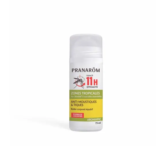 Anti-moustiques et tiques Pranarôm - roll-on de 75ml - image 1