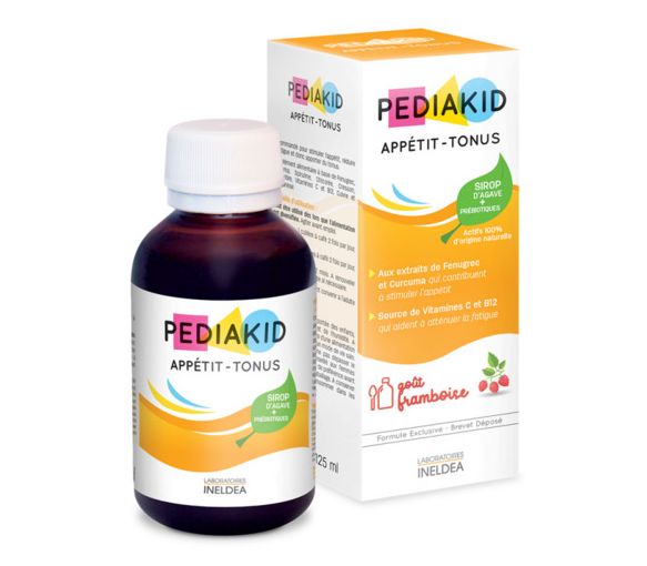 Pediakid appétit - tonus goût framboise - flacon de 125 ml - image 1