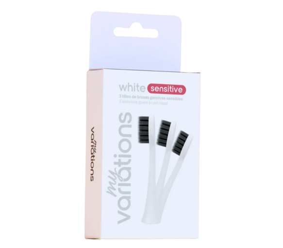 Têtes de brosse blanches gencives sensibles MyVariations - 3 têtes de brosse - image 1