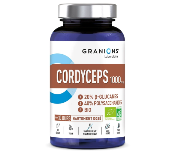 Cordyceps 1000mgBIO Granions - pot de 90 gélules - image 1