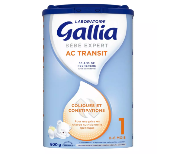 Bébé Expert AC Transit Lait en poudre 1er âge Gallia - pot de 800g