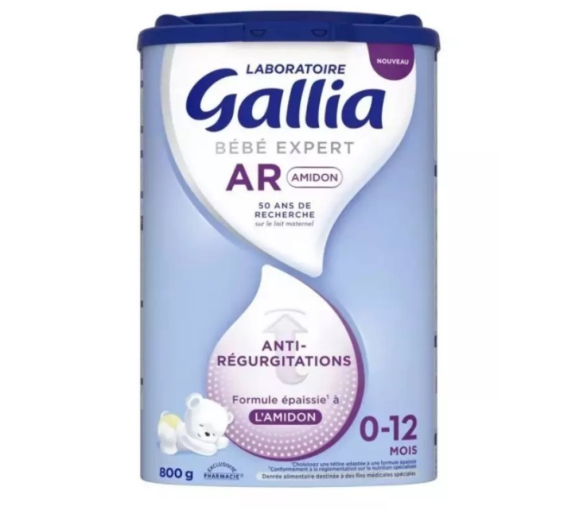 Bébé expert AR Amidon Lait en poudre 0-12mois Gallia - pot de 800g
