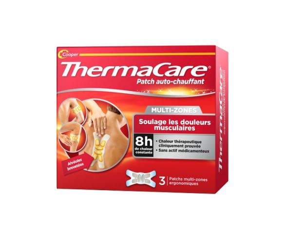 Patch auto-chauffant 8h multi-zones ThermaCare - 3 patchs - image 1