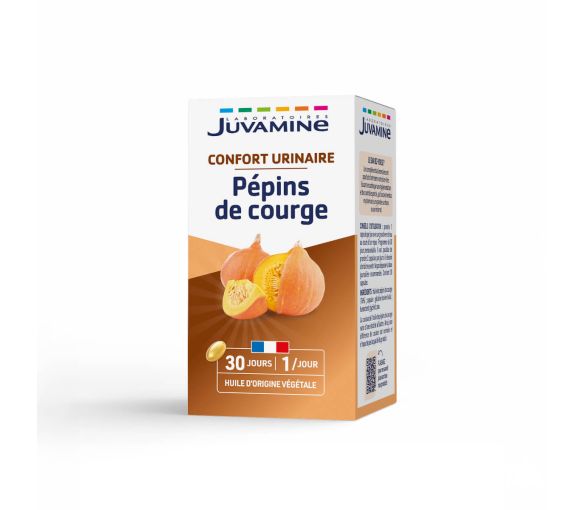 Pépins de Courge Confort Urinaire Juvamine - boîte de 30 capsules - image 1