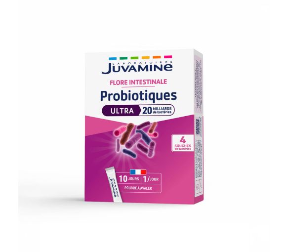 Probiotiques Ultra 20 milliards Juvamine - boîte de 10 sticks - image 1
