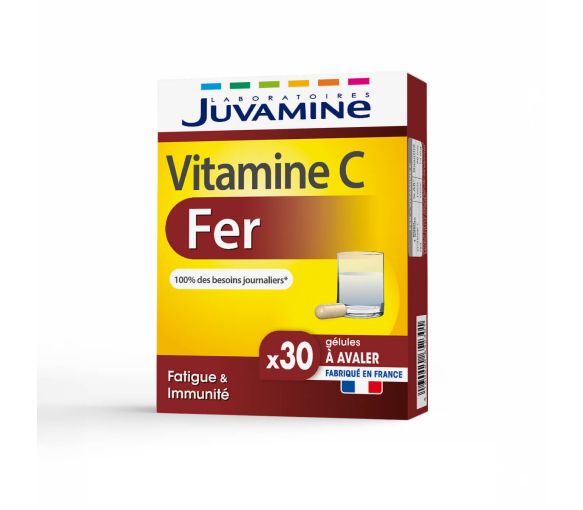 Vitamine C fer Juvamine - boîte de 30 gélules - image 1