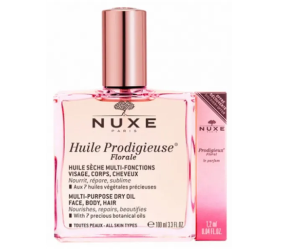 Huile prodigieuse flore Nuxe - flacon de 100ml + parfum offert - image 1