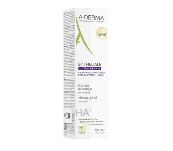 Epitheliale HA+ ultra repair Gel-huile de massage anti-marques A-Derma - tube de 100ml - image 1