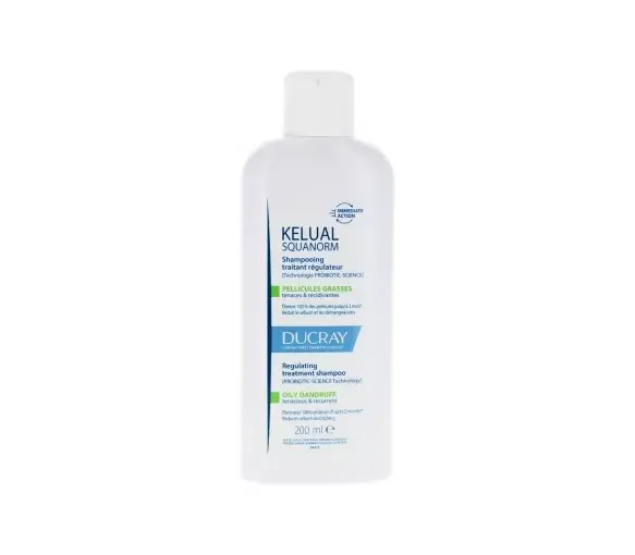 Squanorm shampooing traitant régulateur pellicules grasses Ducray - flacon 200ml