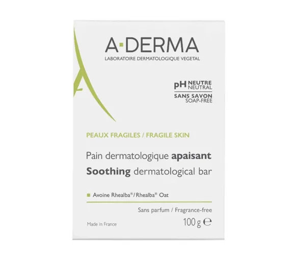 Pain dermatologique apaisant A-Derma - pain de 100g - image 1