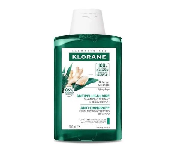 Shampoing antipelliculaire traitant et rééquilibrant Klorane - flacon de 200ml