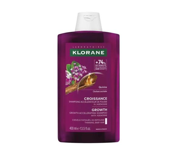 Quinine croissance shampoing accélérateur de pousse Klorane  - flacon de 400ml - image 1