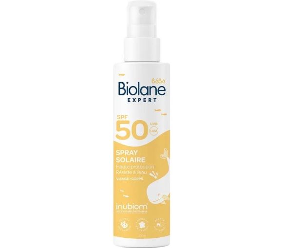 Spray solaire bébé SPF50 Biolane - spray de 200ml