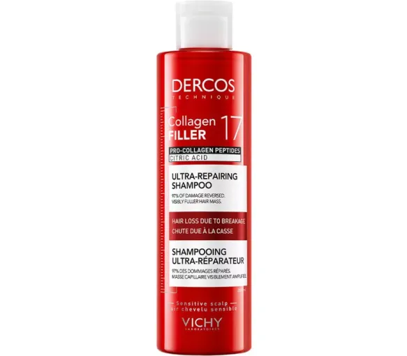Dercos Collagen 17 filler shampooing ultra-réparateur Vichy - flacon de 200ml