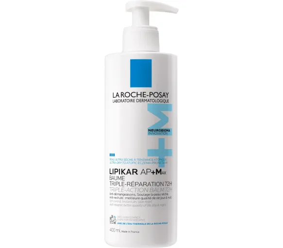 Lipikar baume AP+Max triple-réparation La Roche-Posay - flacon-pompe de 400ml