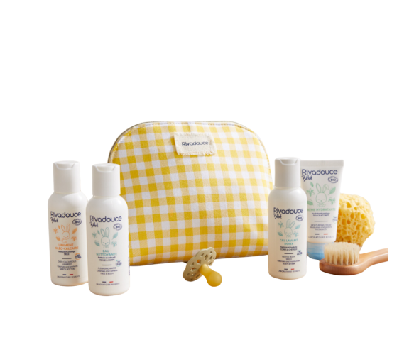 Kit voyage les essentiels de bébé Rivadouce - trousse de 4 produits - image 1