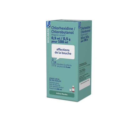Chlorhexidine Chlorobutanol bain de bouche Biogaran – 200 ml - image 1