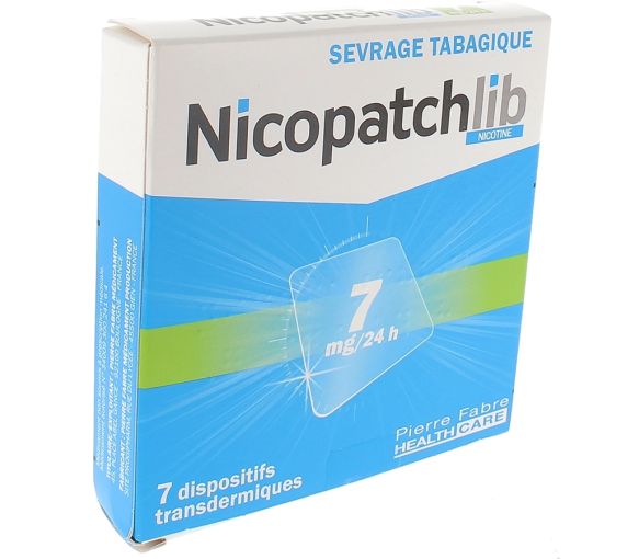NicopatchLib 7 mg/ 24h - boîte de 7 dispositifs transdermiques