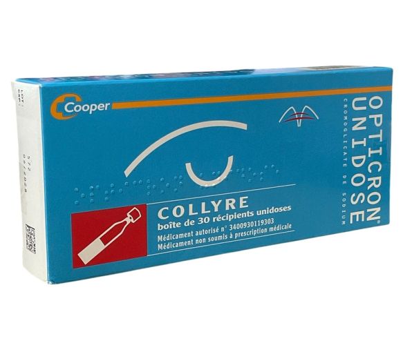 Opticron unidose collyre cromoglicate de sodium - boîte de 30 unidoses - image 1