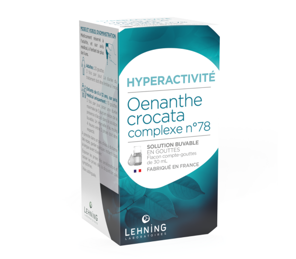 Oenanthe Crocata complexe n°78 hyperactivité Lehning - flacon compte-gouttes de 30ml - image 1