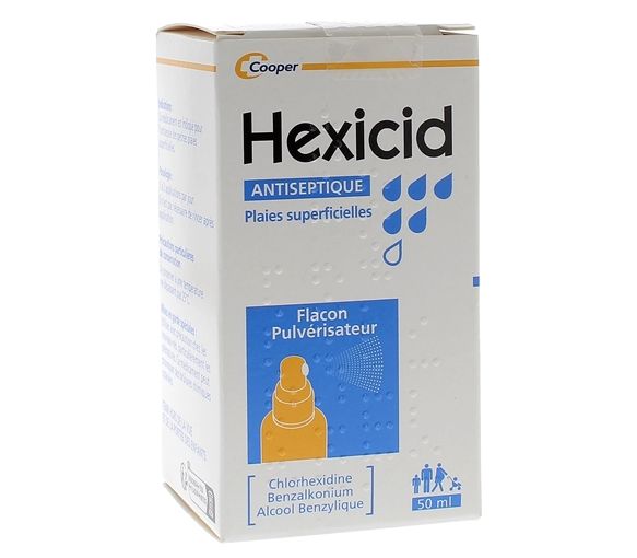 Hexicid solution antiseptique - spray de 50ml