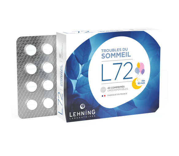 L72 troubles du sommeil Lehning - boîte de 40 comprimés