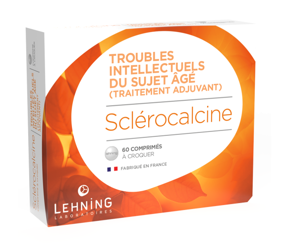 Sclérocalcine troubles intellectuels du sujet âge Lehning - boîte de 60 comprimés à croquer - image 1