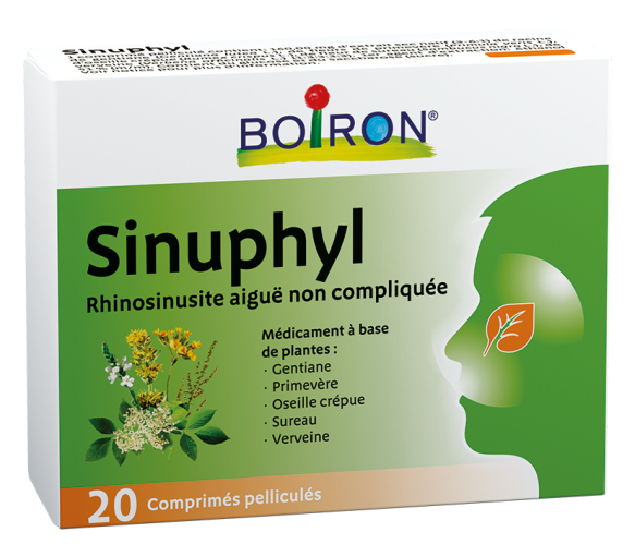 Sinuphyl Boiron - boîte de 20 comprimés pelliculés