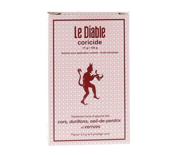 Le Diable coricide traitement pour les cors, durillons et verrues - flacon de 4,5g