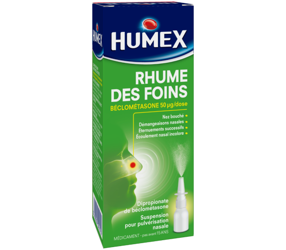 Humex rhume des foins béclomethasone 50 µg/dose – 100 pulvérisations - image 1
