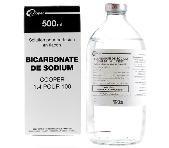 Bicarbonate de sodium 1,4% Cooper - flacon de 500ml