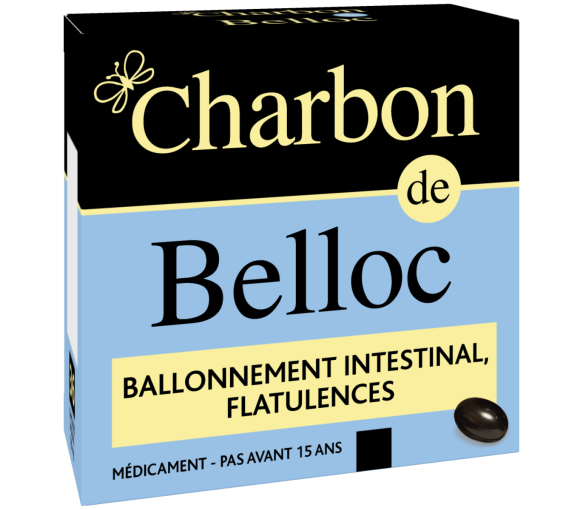 Charbon de belloc ballonnement intestinal flatulences - 36 capsules molles - image 1