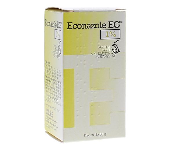 Econazole EG 1% EG labo - flacon poudreur de 30g