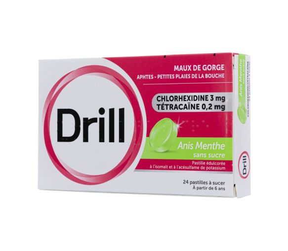 Drill sans sucre anis menthe - boite de 24 pastilles - image 2