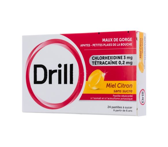 Drill miel citron sans sucre pastille à sucer - image 1