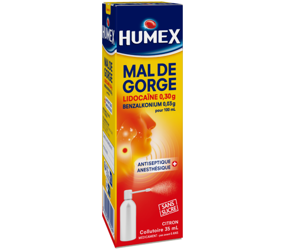 Humex mal de gorge collutoire - flacon de 35 ml
