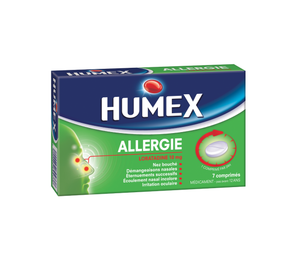 Humex allergie loratadine 10 mg – 7 comprimés - image 1