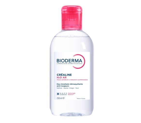 Eau micellaire Créaline H2O AR anti-rougeurs Bioderma - flacon de 250 ml - image 1