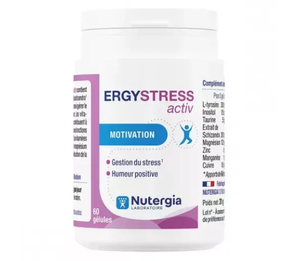 Ergystress Activ Nutergia - pot de 60 gélules
