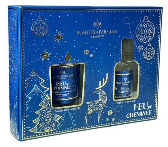 Coffret cadeau Feu de cheminée Plantes & Parfums de Provence - coffret 2 produits - image 1