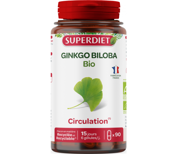 Ginkgo biloba bio Super Diet - boîte de 90 gélules - image 1