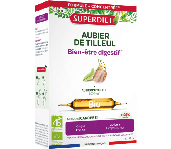 Aubier de tilleul Bio Super Diet - 20 ampoules de 15ml - image 1