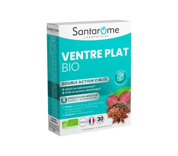 Ventre plat bio Santarome - boite de 30 comprimés - image 1
