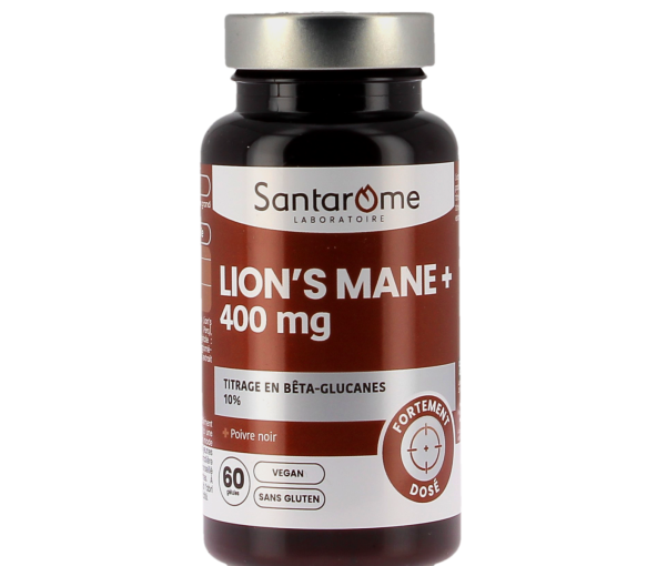 Lion's Mane+ 400mg Santarome - pot de 60 gélules - image 1