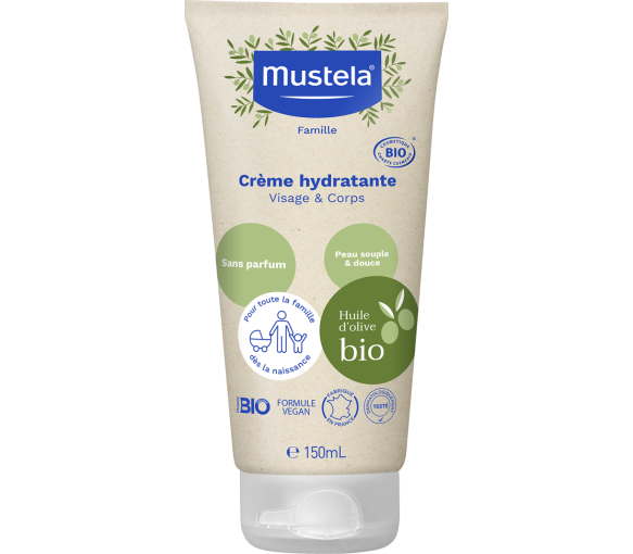 Crème hydratante sans parfum bio Mustela - tube de 150 ml - image 1