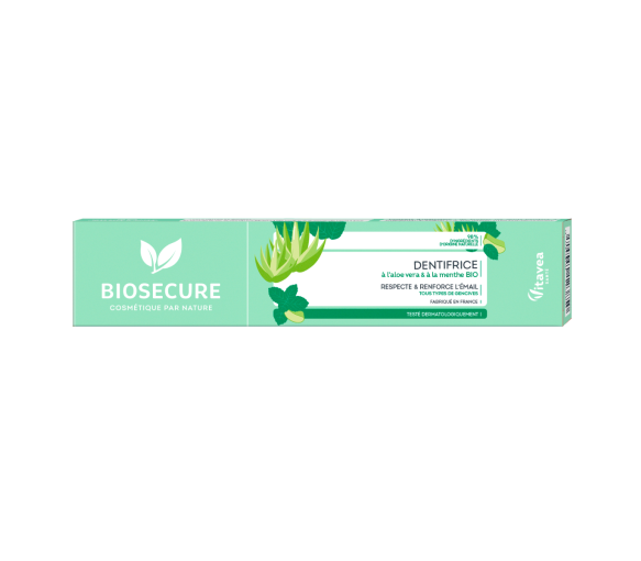 Dentifrice à l'aloe vera et menthe bio Bio Secure - tube de 75ml - image 1