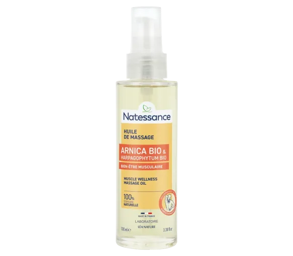 Huile de massage à l'Arnica bio Natessance - flacon-pompe de 100ml - image 1