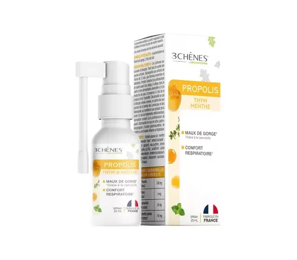 Spray gorge propolis 3 Chênes – 25 ml