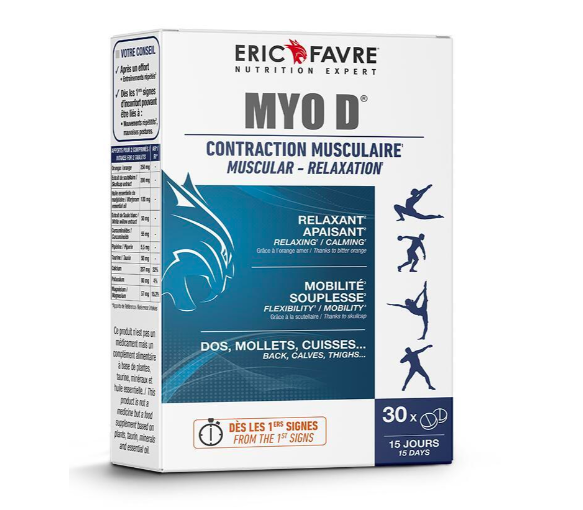 MYO D contraction musculaire Eric Favre - boîte de 30 comprimés - image 1